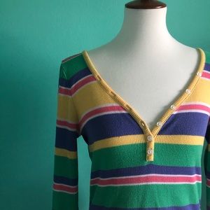 BEAUTIFUL STRIPED THERMAL PASTEL LONG SLEEVE